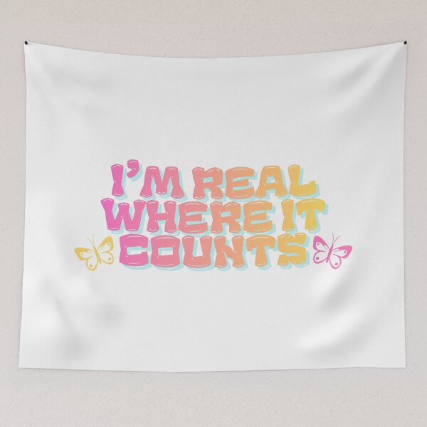 Item preview, "Real Where It Counts" Dolly Parton Quote designed and sold by AnimaliaStar.