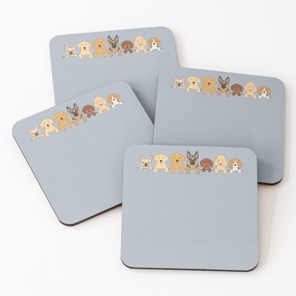 Item preview, Dog Breeds Peeking Together for Dog Lovers designed and sold by FreshVibe Prints.
