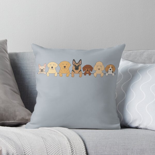 Item preview, Dog Breeds Peeking Together for Dog Lovers designed and sold by FreshVibe Prints.