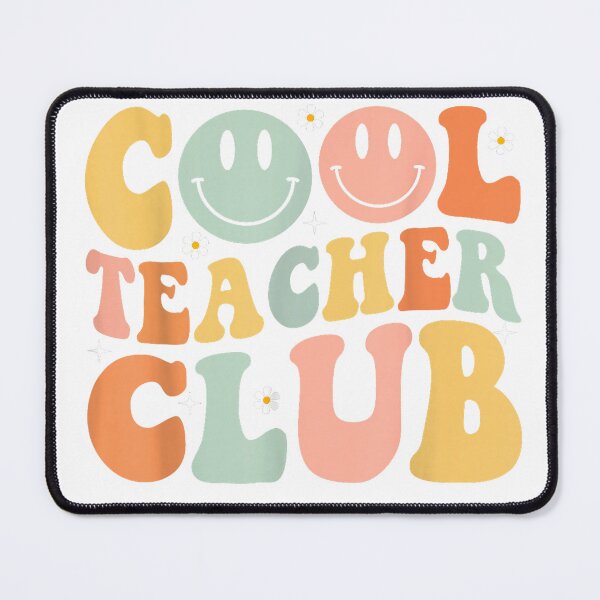 Item preview, Groovy Retro Cool Teacher Club Shirt Funny Smile Happy Face T-Shirt designed and sold by saja0771.