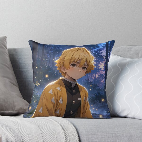 Item preview, Zenitsu Agatsuma Demon Slayer Firefly Forest Evening designed and sold by SolenneAzur.