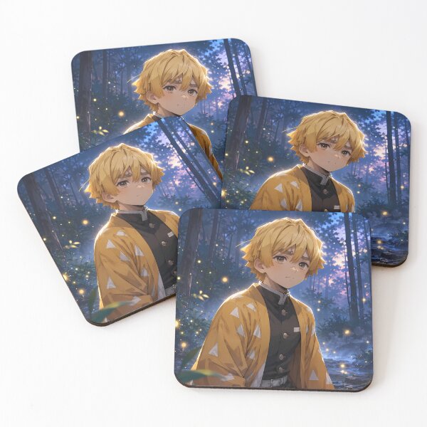 Item preview, Zenitsu Agatsuma Demon Slayer Firefly Forest Evening designed and sold by SolenneAzur.