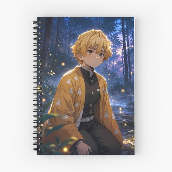 Item preview, Zenitsu Agatsuma Demon Slayer Firefly Forest Evening designed and sold by SolenneAzur.