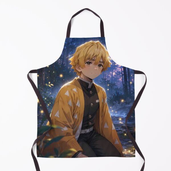 Item preview, Zenitsu Agatsuma Demon Slayer Firefly Forest Evening designed and sold by SolenneAzur.