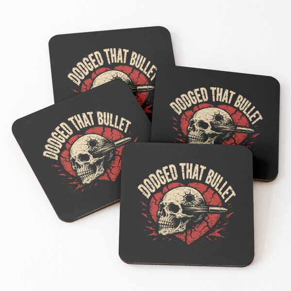 Item preview, Dodged That Bullet Breakup Survivor Relationship Overcomer Sarcasm designed and sold by RetroMini2026.