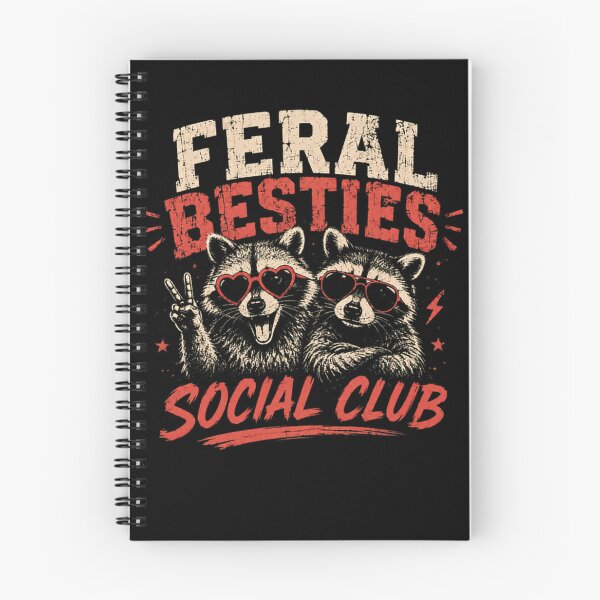 Item preview, Feral Besties Social Club Raccoon Best Friends Wild Animal Squad designed and sold by HumansStuck12.