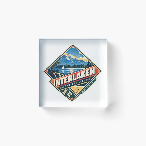Item preview, Interlaken Switzerland Est. 1133 Bernese Oberland Swiss Travel Visitor designed and sold by Simsimah26Parks.