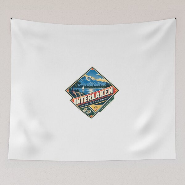 Item preview, Interlaken Switzerland Est. 1133 Bernese Oberland Swiss Travel Visitor designed and sold by Simsimah26Parks.