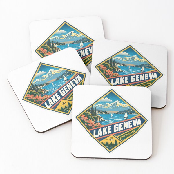 Item preview, Lake Geneva Switzerland Est 1815 European Travel Vacation designed and sold by Simsimah26Parks.