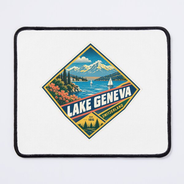 Item preview, Lake Geneva Switzerland Est 1815 European Travel Vacation designed and sold by Simsimah26Parks.