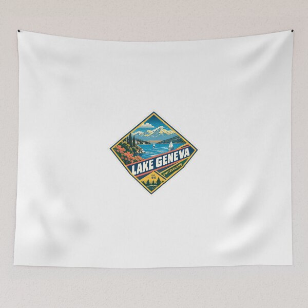 Item preview, Lake Geneva Switzerland Est 1815 European Travel Vacation designed and sold by Simsimah26Parks.