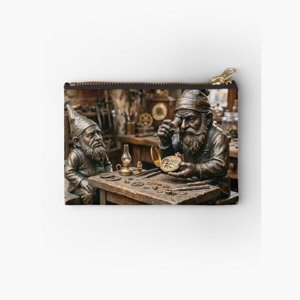 Item preview, Watchmaker Workshop Gnome Art Print – Charming Watch Lover Gift, Poland Travel Decor designed and sold by Purrfecta.