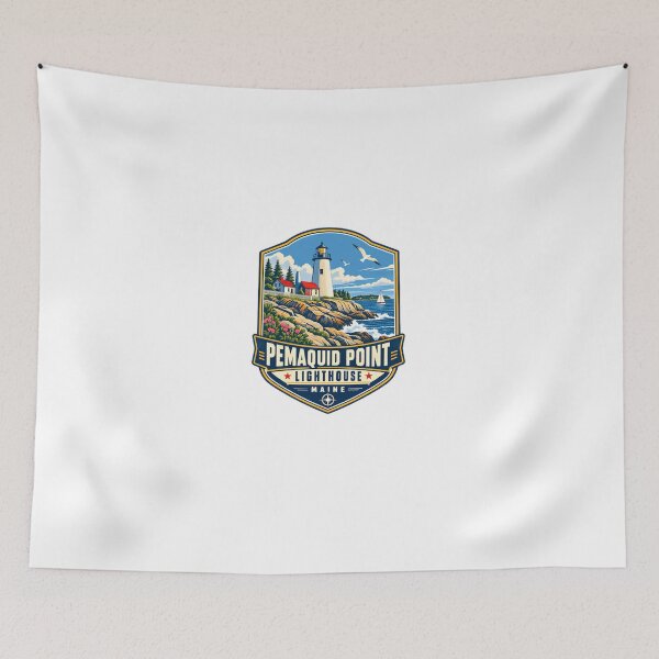 Item preview, Pemaquid Point Lighthouse Maine Vacation Travel Souvenir designed and sold by Star3NowForMe.