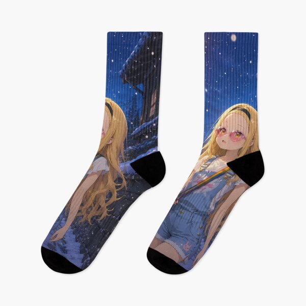 Item preview, Marina Kirarazaka Takopi Original Sin Quiet Snowy Village Night designed and sold by SolenneAzur.