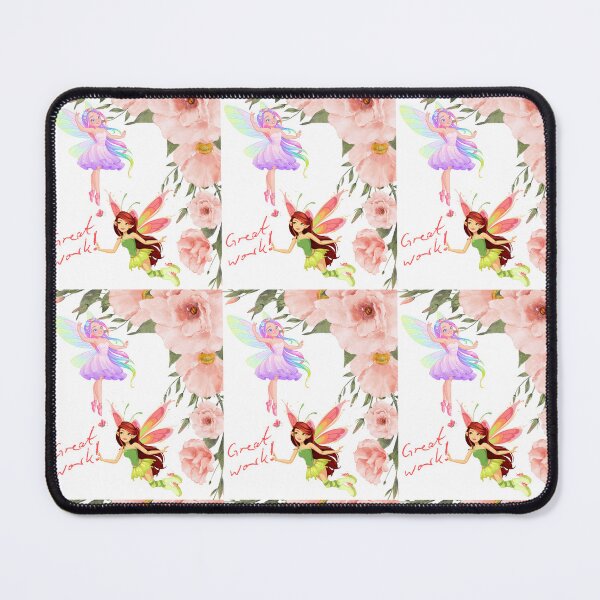 Item preview, Great Work Fairies: Rainbow Wings and Watercolor Flowers designed and sold by VibranPalette.
