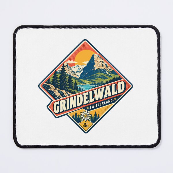 Item preview, Grindelwald Switzerland Est. 1891 Alpine Travel Souvenir Mountain Hiking designed and sold by Simsimah26Parks.