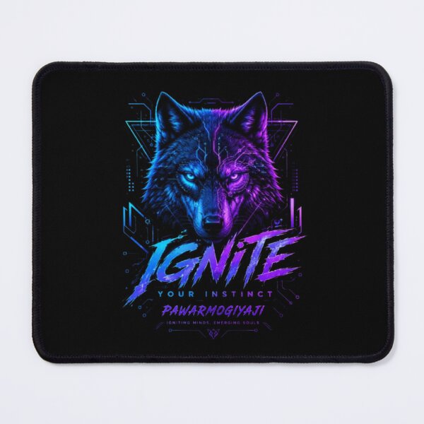 Item preview, Neon Wolf Ignite Your Instinct Art By Pawarmogiyaji designed and sold by Pawar1999.