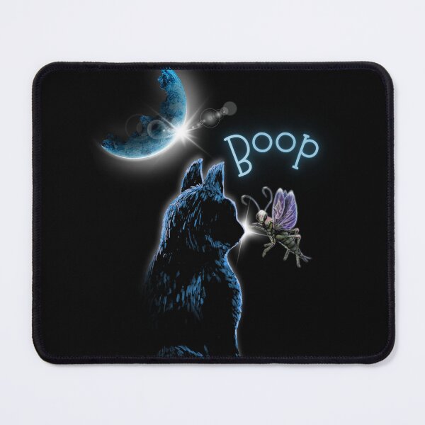 Item preview, BOOP! Midnight Cat & Tree Cricket – Celestial Cat Art designed and sold by ArtistsAtticWI.