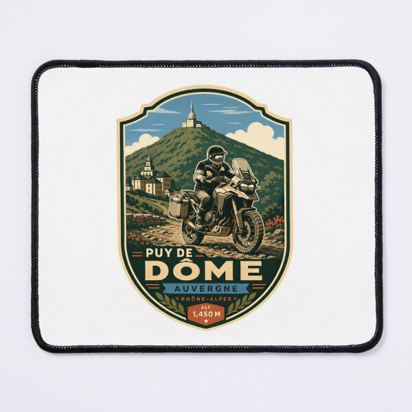 Item preview, Puy De Dôme Auvergne Rhône-Alpes France Motorcycle Adventure Motorcyclist designed and sold by Star3NowForMe.