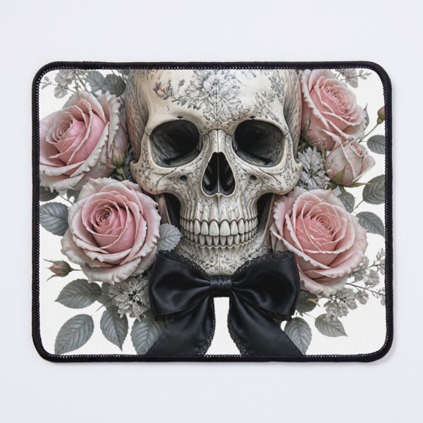 Item preview, Cute Coquette Ghost with Black Bow and Roses - Vintage Halloween designed and sold by VaneDesings.