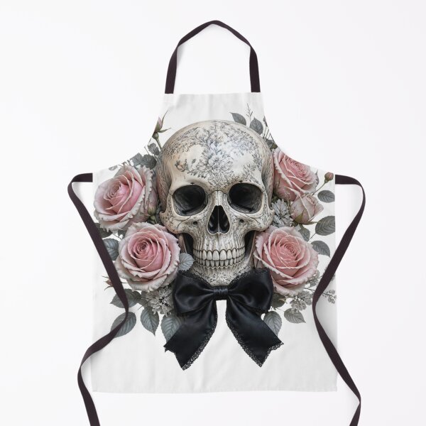Item preview, Cute Coquette Ghost with Black Bow and Roses - Vintage Halloween designed and sold by VaneDesings.