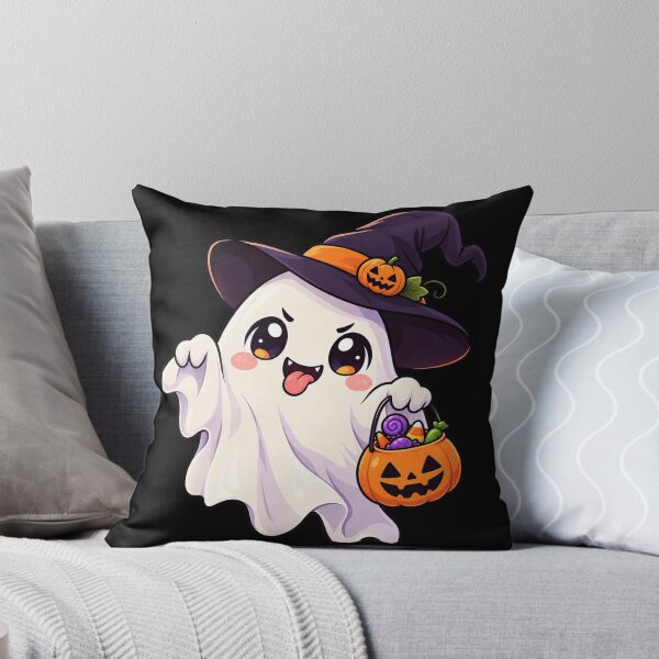 Item preview, Cute Kawaii Halloween Ghost Witch designed and sold by odkocreative.