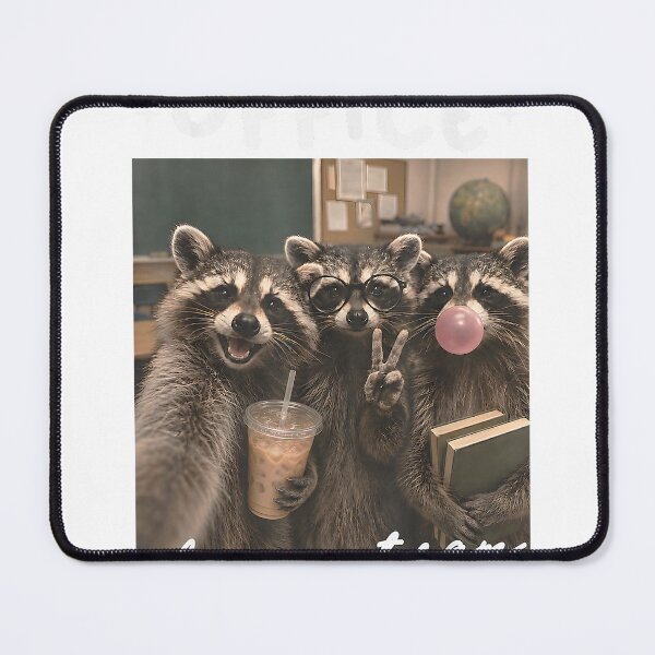 Item preview, Front Office Squad Dream Team Back to School Teacher Raccoon T-Shirt designed and sold by darknessman666.