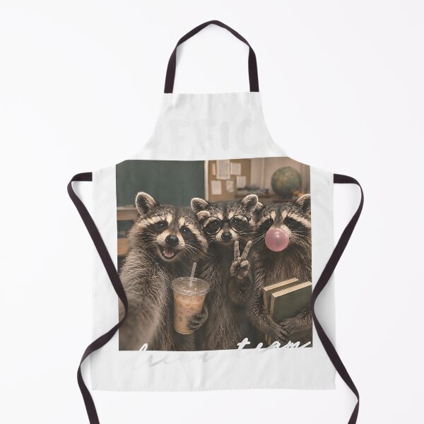 Item preview, Front Office Squad Dream Team Back to School Teacher Raccoon T-Shirt designed and sold by darknessman666.