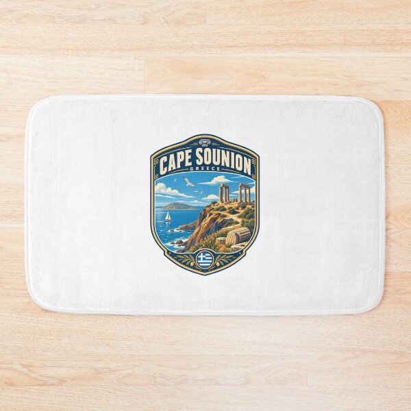 Item preview, Cape Sounion Greece Ancient Landmark Tourist Vacation designed and sold by Star3NowForMe.