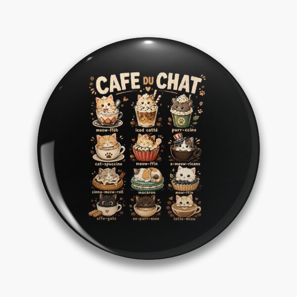 Item preview, Cute Cat Coffee Menu Pun Illustration for Coffee Lovers designed and sold by MiALopezArt.