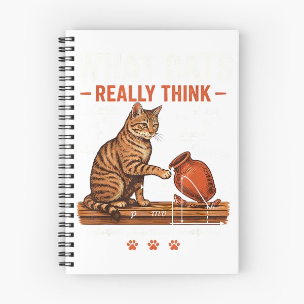Item preview, Funny Cat Physics What Cats Really Think Science Teacher T-Shirt designed and sold by Offhand.