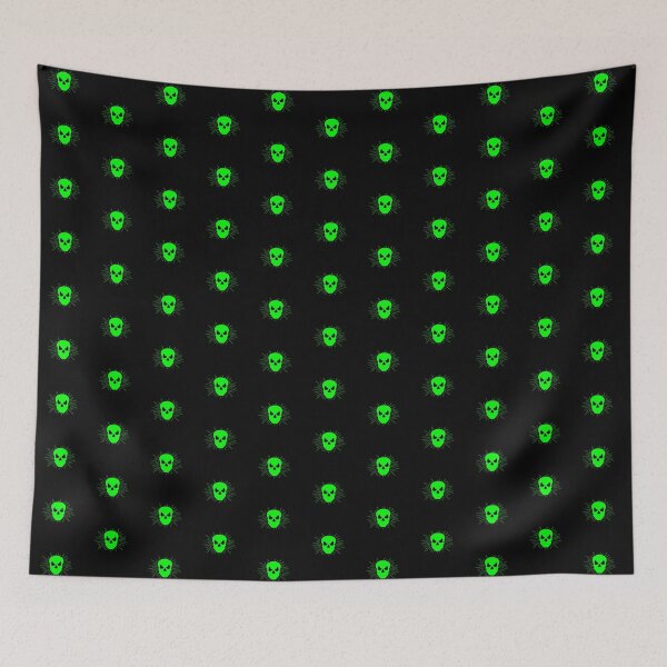 Item preview, Lime Halloween Sunburst Skull Design designed and sold by pattern-archive.