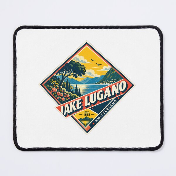 Item preview, Lake Lugano Switzerland Vintage Travel Souvenir designed and sold by Simsimah26Parks.