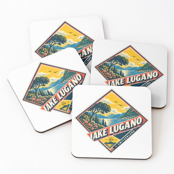Item preview, Lake Lugano Switzerland Vintage Travel Souvenir designed and sold by Simsimah26Parks.