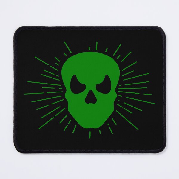 Item preview, Green Halloween Sunburst Skull Design designed and sold by pattern-archive.