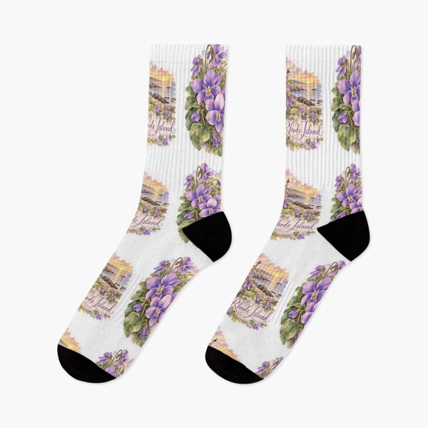 Item preview, Rhode Island Violets Coastal Lighthouse designed and sold by Whimspired By Paxx.
