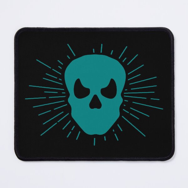 Item preview, Teal Halloween Sunburst Skull Design designed and sold by pattern-archive.