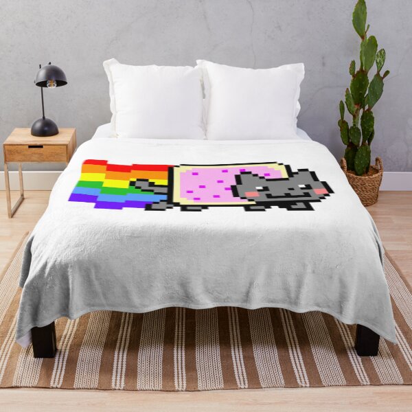 Item preview, Original Nyan Cat Pixel Art Y2K Retro Internet Aesthetic designed and sold by paintartskcw.