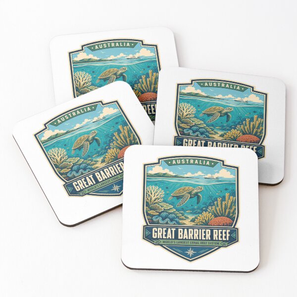 Item preview, Australia Great Barrier Reef World's Largest Coral Reef System Marine Life Travel Souvenir designed and sold by Star3NowForMe.