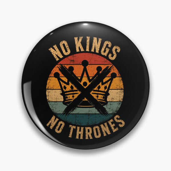 Item preview, No Kings No Thrones Anti Monarchy Anarchy Rebel Activist designed and sold by RetroMini2026.