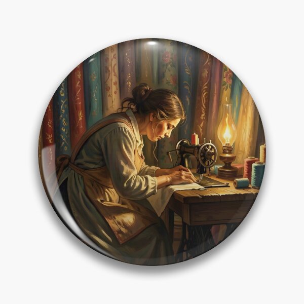 Item preview, Never Underestimate The Power Of A Woman With A Sewing Machine designed and sold by Wiss2Arts.