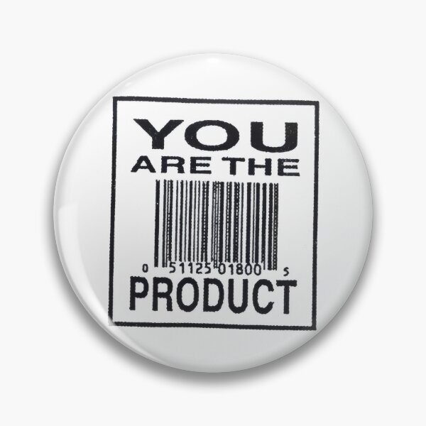 Item preview, You Are The Product Barcode Art - Minimalist Anti-Consumerism Graphic Poster designed and sold by Billy Morfo™.