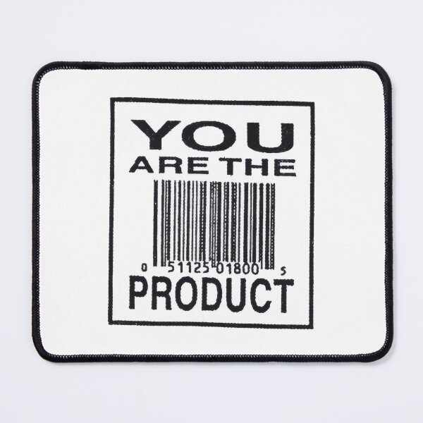 Item preview, You Are The Product Barcode Art - Minimalist Anti-Consumerism Graphic Poster designed and sold by Billy Morfo™.