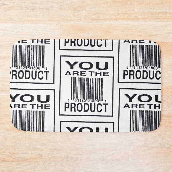 Item preview, You Are The Product Barcode Art - Minimalist Anti-Consumerism Graphic Poster designed and sold by Billy Morfo™.