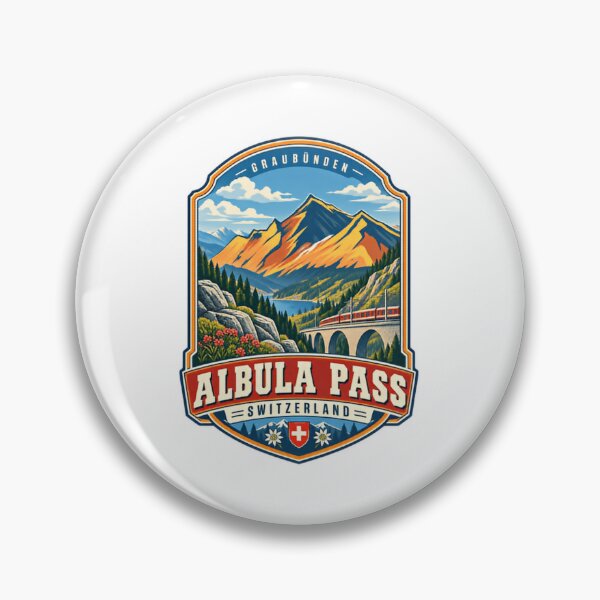 Item preview, Graubünden Albula Pass Switzerland Swiss Alps Travel Mountain Railway designed and sold by Star3NowForMe.
