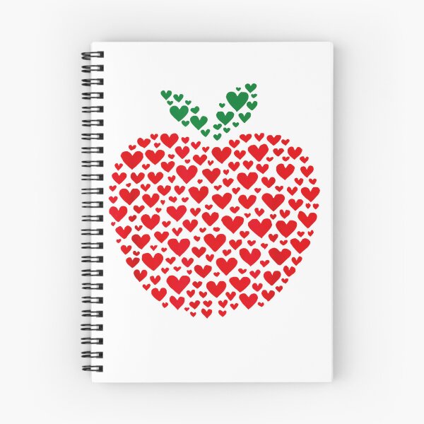 Item preview, Funny Teacher Apple with Hearts School T-Shirt designed and sold by Stickerbynp1.