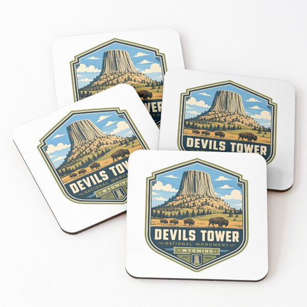 Item preview, Devils Tower National Monument Wyoming National Park Souvenir designed and sold by Star3NowForMe.