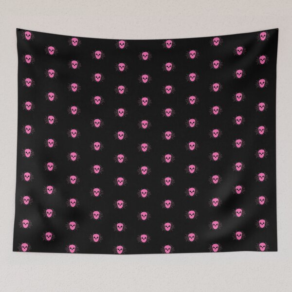 Item preview, Pink Halloween Sunburst Skull Design designed and sold by pattern-archive.