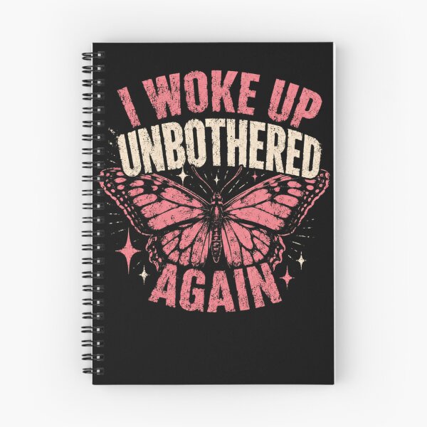 Item preview, I Woke Up Unbothered Again Self Care Quote Butterfly designed and sold by RetroMini2026.