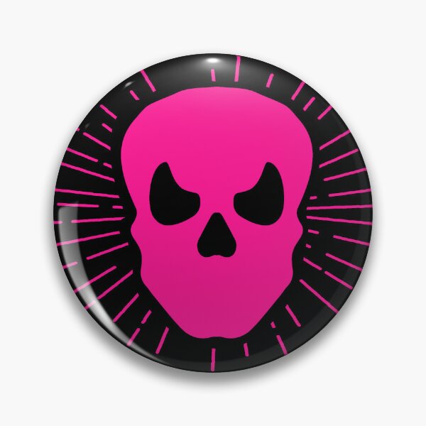 Item preview, Hot Pink Halloween Sunburst Skull Design designed and sold by pattern-archive.
